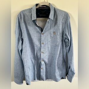 Ted Baker London Light Blue Button-Down Shirt size 4